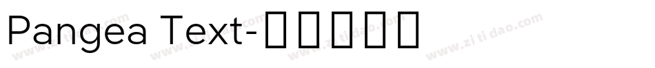 Pangea Text字体转换